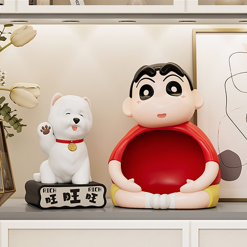 蜡笔小新玄关收纳摆件