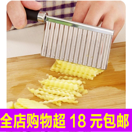 多功能切菜器波浪形土豆切花刀不锈钢土豆切刀切条器薯条刀