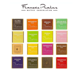 法国普阿鲁斯Pralus75%100%黑巧克力多产区可可5g单块