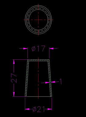 瓶盖注塑模具设计17209+二维图5张+文档