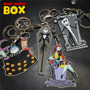 圣诞夜惊魂杰克莎莉卡通钥匙扣挂件