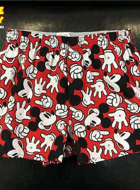 米奇蜘蛛侠卡通睡裤短裤家居裤孖烟通宽松四角裤平角内裤阿罗裤