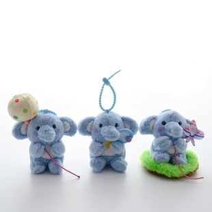 新款可爱毛绒大象郊游小象公仔挂件书包包挂饰钥匙扣娃娃玩偶礼物