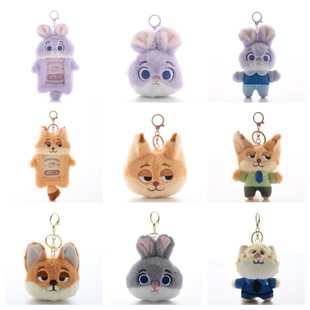 疯狂动物挂件毛绒玩偶零钱包尼克朱迪警官公仔挂饰追星爱豆卡包