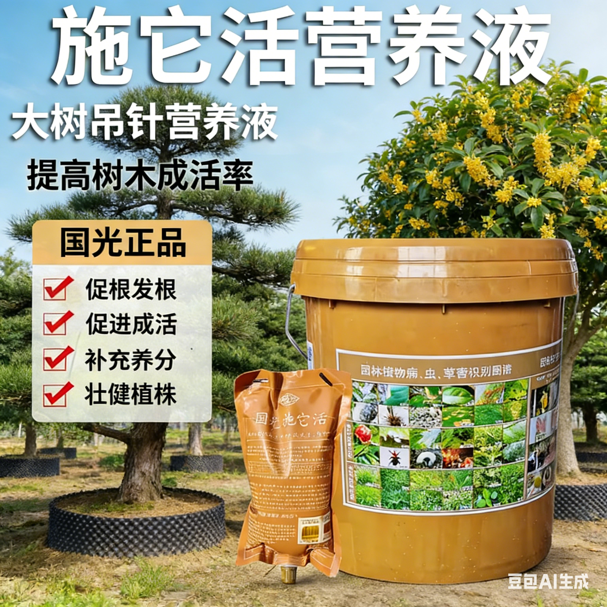 国光施它活树木营养吊针液移栽生根剂植物通用型大树木果树输液袋,农用物资,大树营养吊针液/注射液,淘宝优惠券,粉丝福利购,淘宝优惠卷