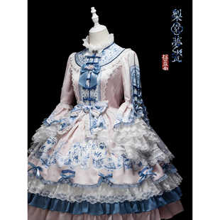 厂源直销全款 LULLABY摇篮曲梨园梦瓷Lolita 梨园梦瓷dress全新正品