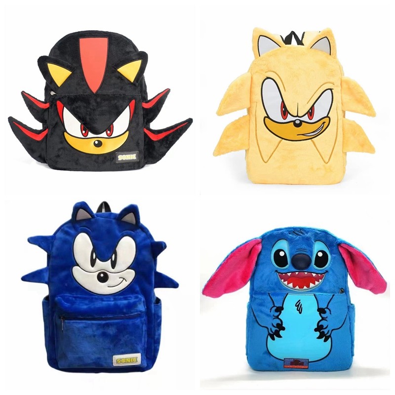 索尼克音速小子周边大容量男女学生书包动漫刺猬鼠双肩包情侣背包,模玩/动漫/周边/娃圈三坑/桌游,动漫背包/钱包/箱包,淘宝优惠券,粉丝福利购,淘宝优惠卷