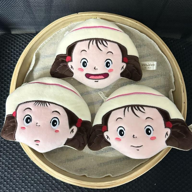 宫崎骏龙猫周边元气小女孩小梅毛绒零钱包卡包挂件公交卡耳机包