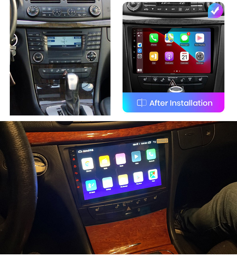 9寸大屏适用奔驰e240 w211 w219 e280 cls300 350安卓车载dvd导航