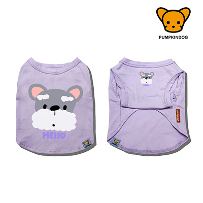 PUMPKINDOG 雪纳瑞纯棉背心西高地短袖T恤睡衣小中型狗狗宠物衣服