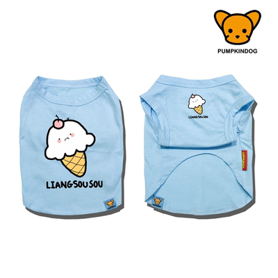 PUMPKINDOG 雪纳瑞纯棉背心西高地短袖T恤睡衣小中型狗狗宠物衣服