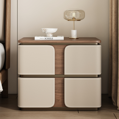 豫威全实木马鞍皮床边替代神器