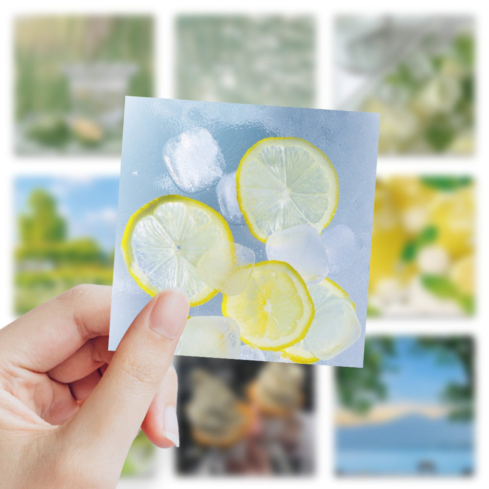 夏日盐汽水装饰贴纸画