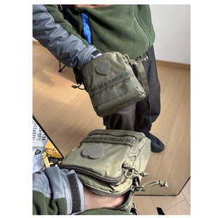 Military pouch Large尼龙单肩爱心军风斜挎包多层休闲相机手机包