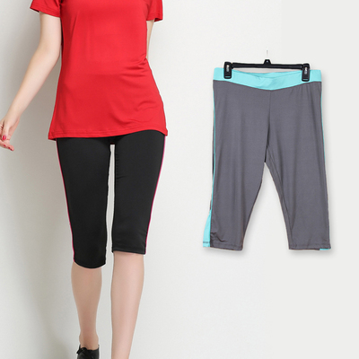 外单女运动紧身七分裤跑步训练