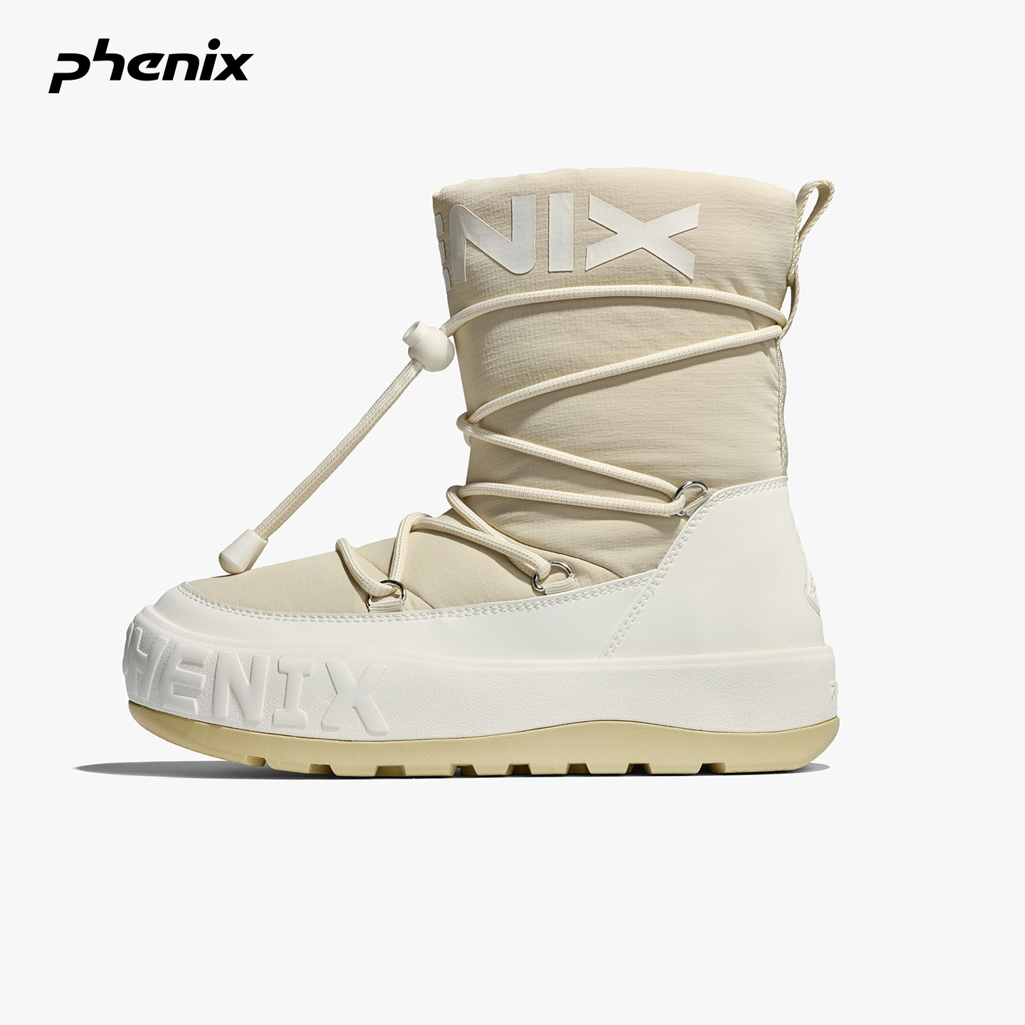 phenix户外加绒高帮厚底雪地靴女