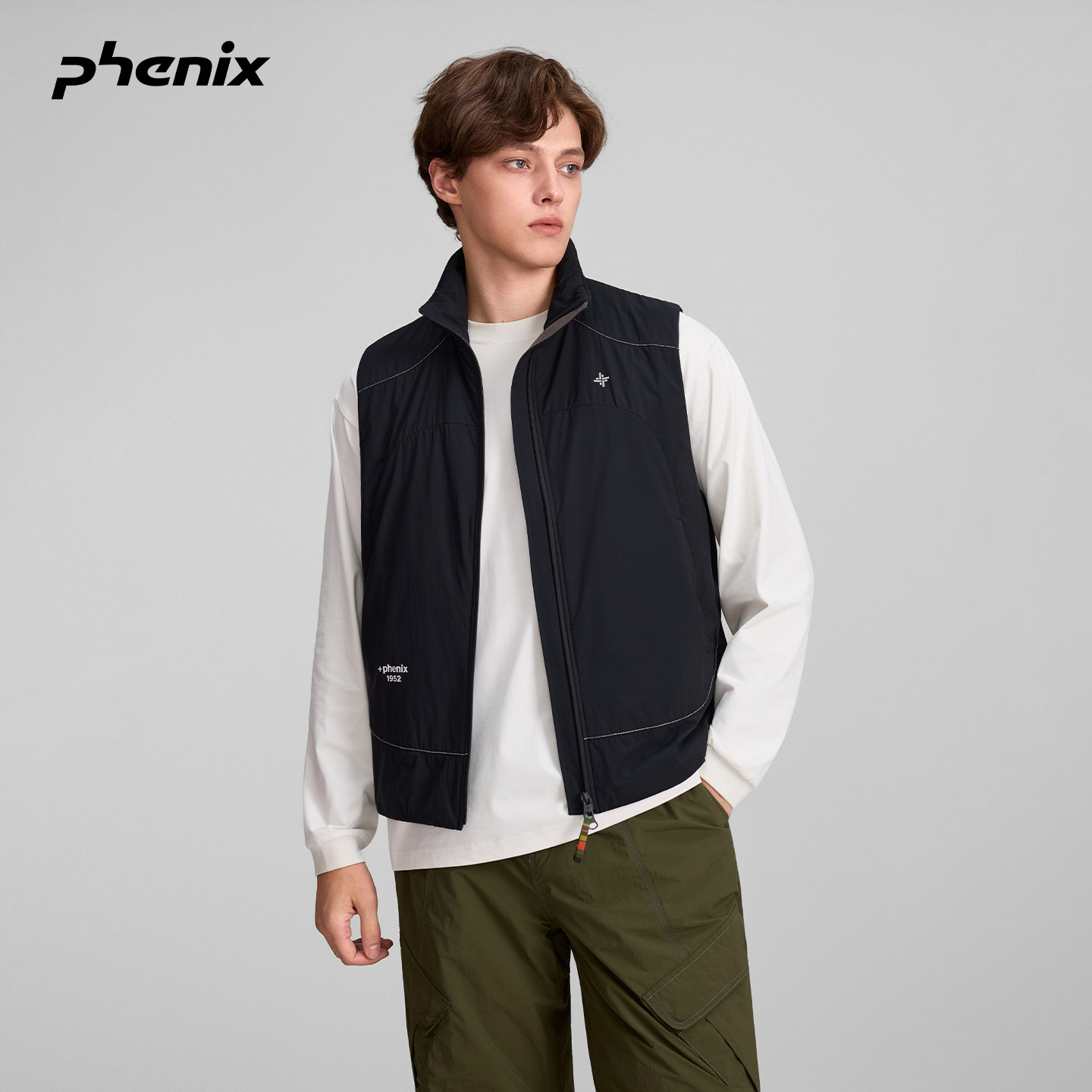 +phenix菲尼克斯轻量化棉服马甲男女款2025春秋新款百搭保暖外套