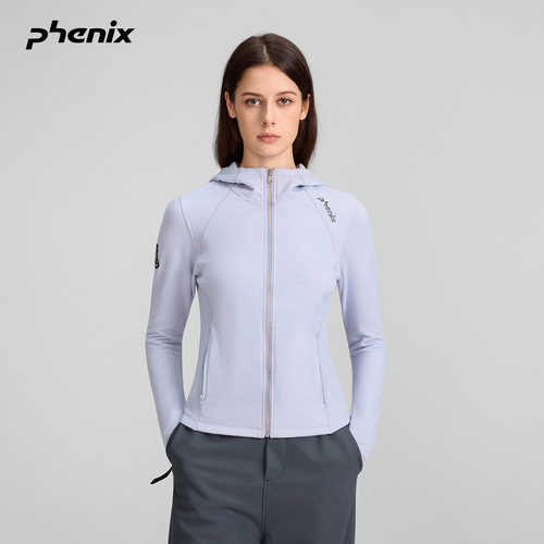 phenix户外修身针织抓绒夹克