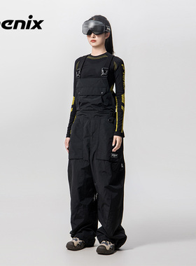 phenix菲尼克斯X-niX滑雪裤男女款单板宽松版户外防水防风背带裤