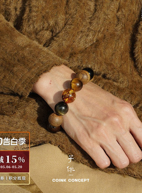 ZIXIU子休手串沉香蜜蜡多宝手链