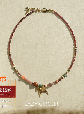 LAZY CIRCLES 奇幻小马项链 原创小众设计复古锁骨链 默叙
