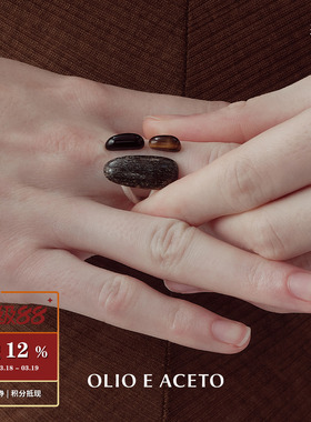 纯银古铜辉石绚梦戒指