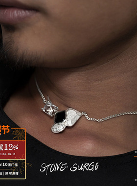 STONESURGE925纯银锆石水晶项链