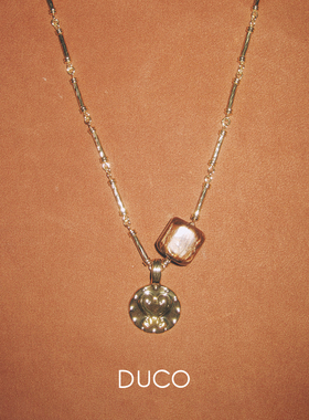 DUCO 心语吊坠长项链 原创小众设计师个性气质礼物毛衣链默叙