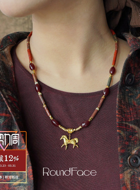 ROUNDFACE Alchemy Pony炼金天马串珠项链毛衣链 原创设计师 默叙