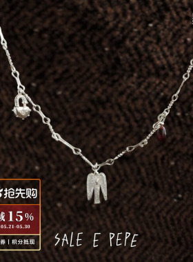 SALEEPEPE纯银小鸟风铃项链