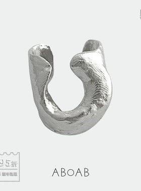 ABOAB 纯银Horseshoe戒指 原创设计师小众简约银饰高级感 默叙