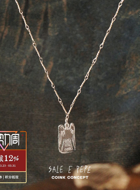 SALEEPEPE纯银天使吊坠项链