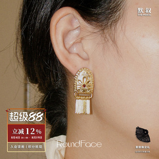 ROUNDFACE Lattice花窗耳环 原创设计师小众复古耳钉耳饰 默叙
