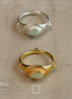 OTANO Pheme和田玉戒指 纯银原创小众设计师轻奢气质 默叙