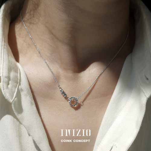 INIZIO白水晶925银灵光项链