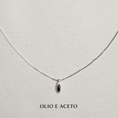 OLIOEACETO纯银卫星吊坠项链