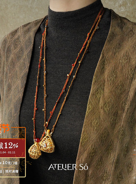 闻香水瓶项链气质毛衣链长项链