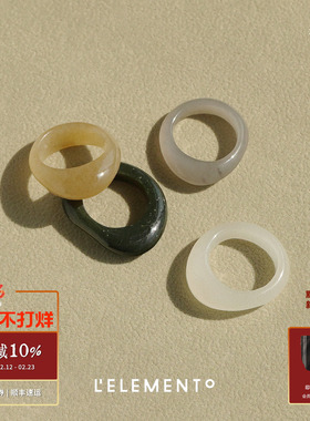 L'ELEMENTO 和田玉戒指 原创设计师LELEMENTO 默叙THE MOXUL