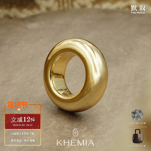 KHEMIA 纯银Arcelle戒指 原创设计师简约高级质感 默叙