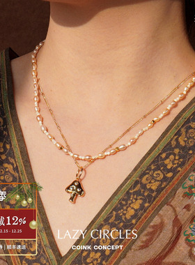 PICNIQUE珠光小熊双层项链