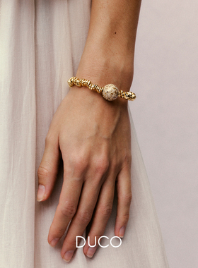 DUCO 大漆珠不规则金属手串 原创设计小众礼物高级感手链默叙