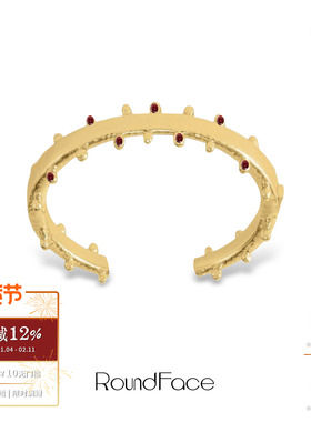 ROUNDFACE Arch拱廊手镯 原创设计小众气质高级感金色腕饰 默叙