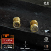 金色碎钻镶嵌纯银耳钉 PARTS 法国手工设计师 Tiny Stud FOUR