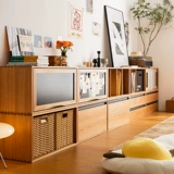 Деревянный сосед +1 Модуль шкаф с твердым деревом многофункциональный бесплатный комбинированный шкаф телевизор хранения шкаф