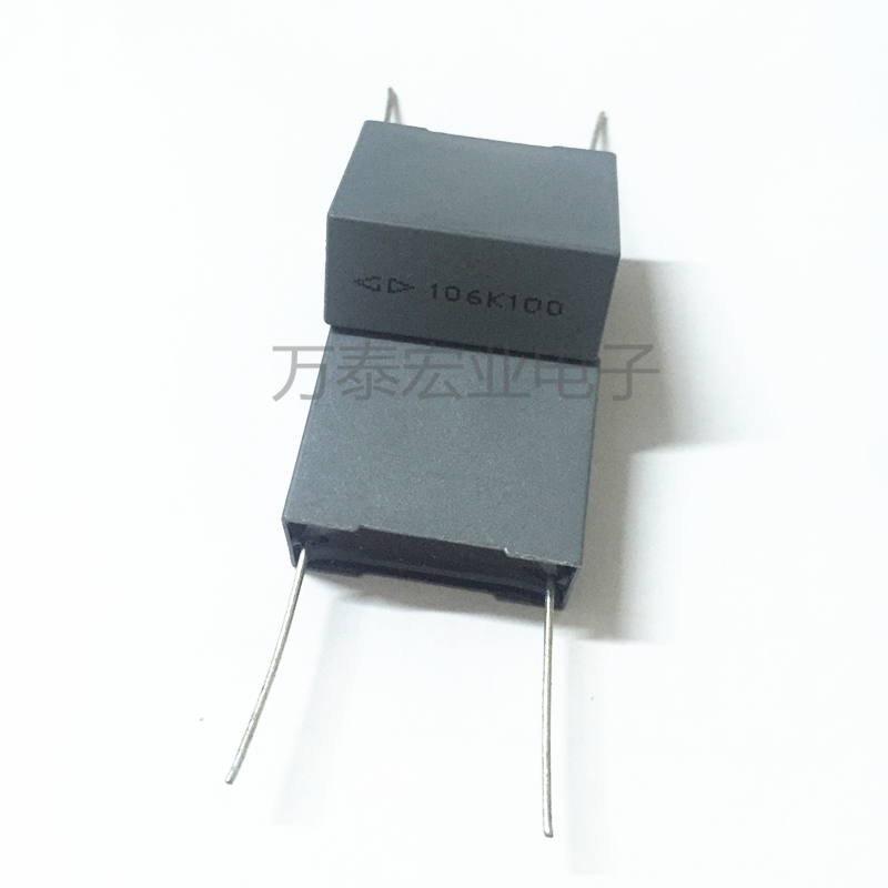 法拉校正方块电容器100V106J 10UF P22.5MM 塑料外壳金属化