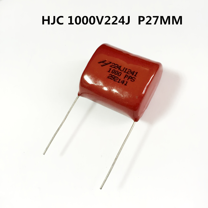 台湾华容HJC薄膜电容1000V224J 0.22UF P=27.5MM