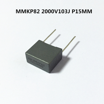 法拉MMKP82校正电容2000V103J 0.01uf  10NF P15MM灰色方块电容器
