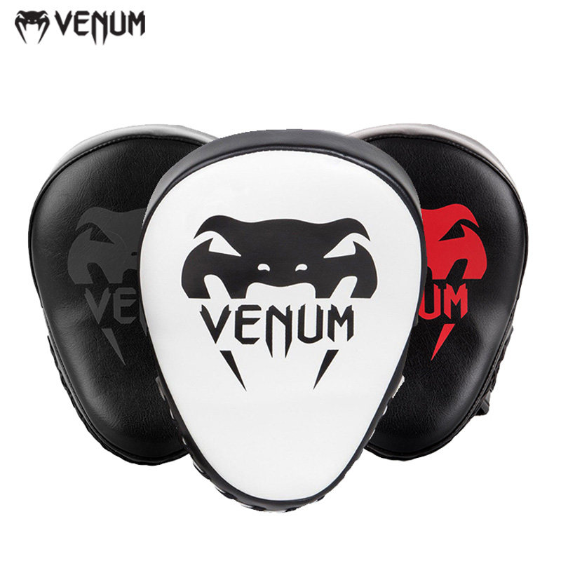 VENUM LIGHT FOCUS MITTS毒液拳击手靶弧形训练拳靶跆拳道曲手靶
