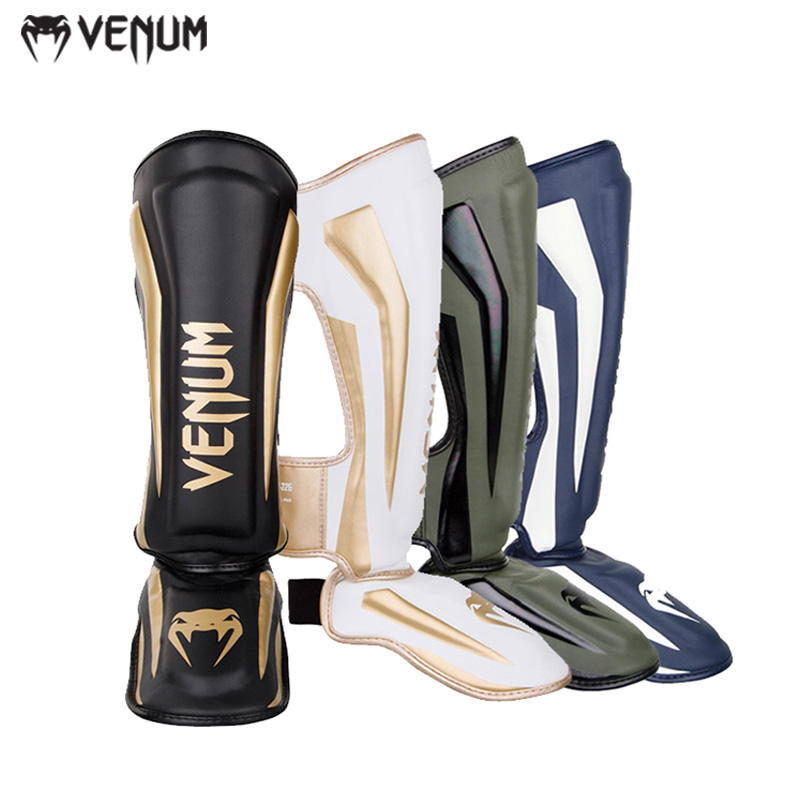 VENUM精英护腿拳击训练护胫毒液