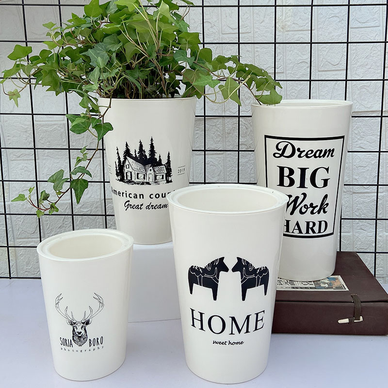 高腰自动双层懒人免浇水兰花盆